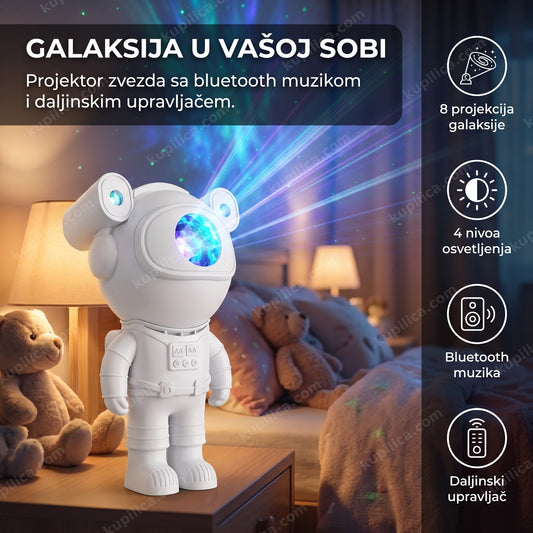 astronaut projektor zvezda u dečijoj sobi noću, benefiti proizvoda