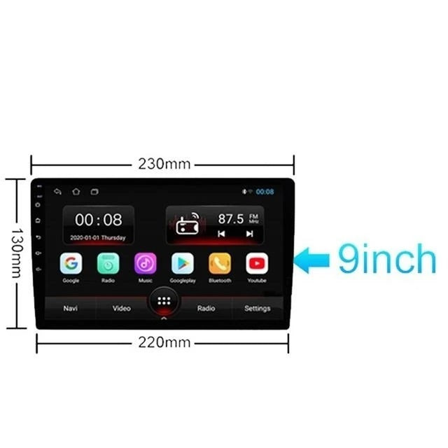 auto multimedija 9 inča Android — detalj 5