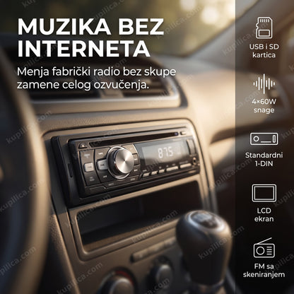 auto radio mp3 plejer automusic ugrađen u tablu automobila, benefiti proizvoda
