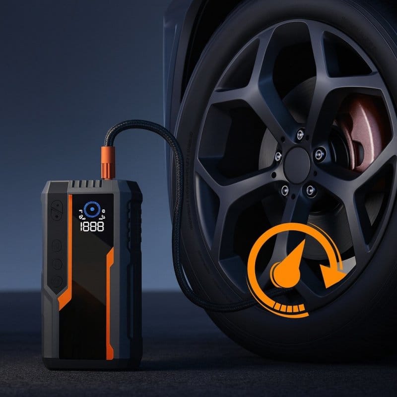 kompresor auto startera napumpava gumu automobila
