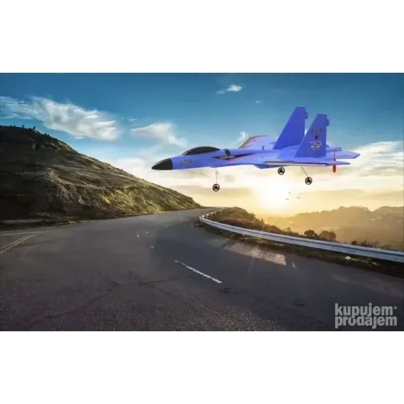 crveni trup aviona J-11B od EPP pene sa stajnim trapom