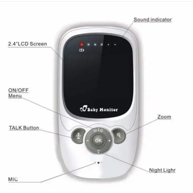 baby monitor sa ekranom i senzorom temperature — detalj 5