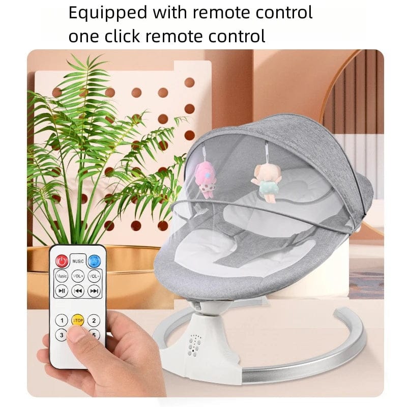 električna njihalica za bebe sa bluetooth — detalj 3