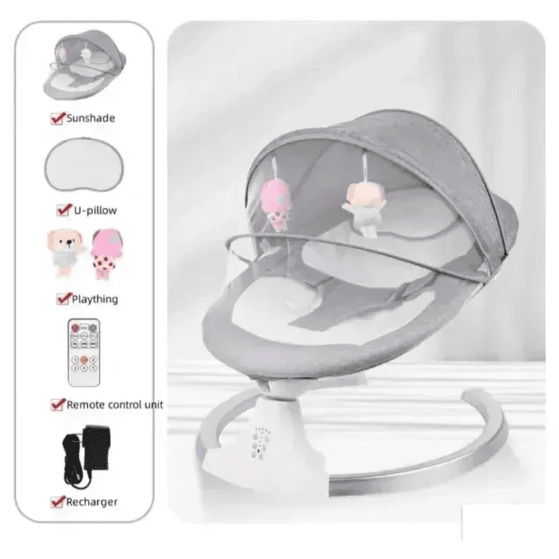 električna njihalica za bebe sa bluetooth — detalj 4