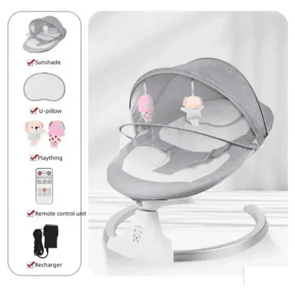 električna njihalica za bebe sa bluetooth — detalj 4