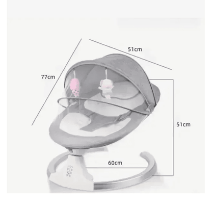 električna njihalica za bebe sa bluetooth — detalj 5