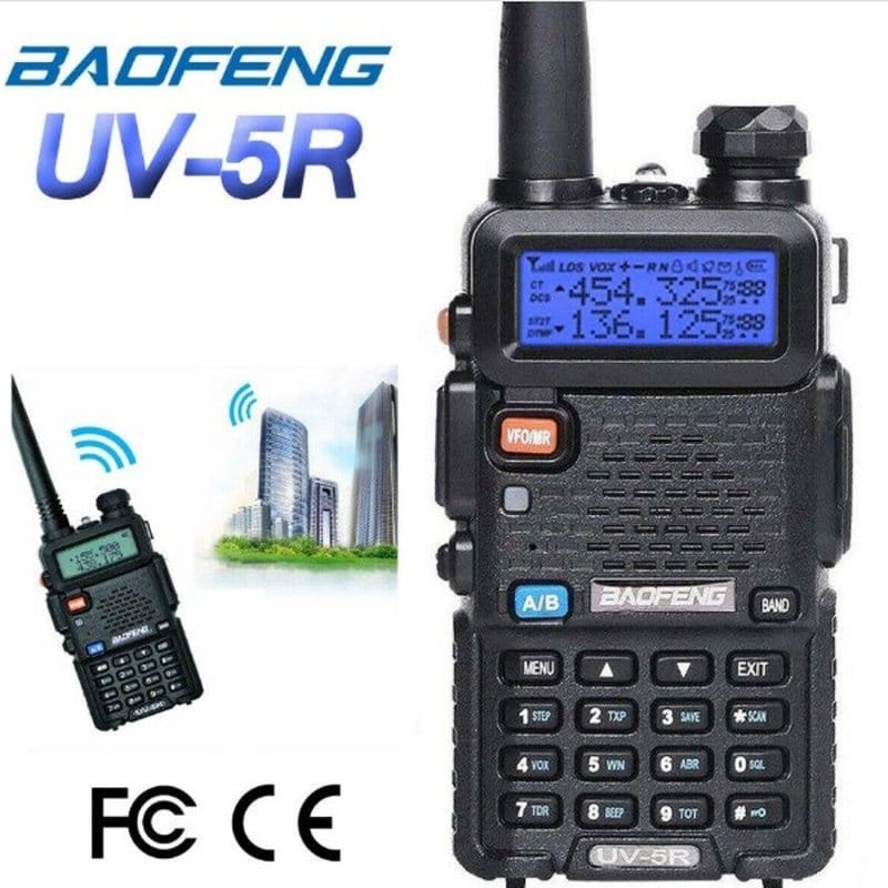 baofeng uv-5r toki voki — detalj 1