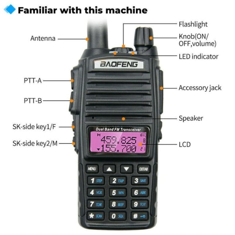baofeng uv-82 radio stanica — detalj 3