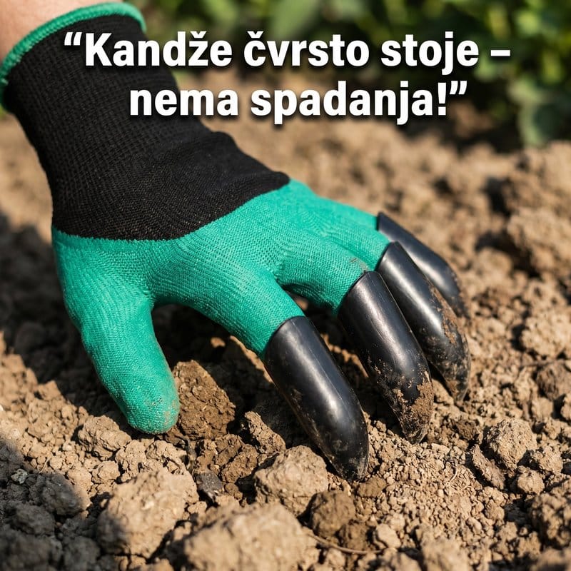 rukavice sa kandžama za baštu — detalj 3