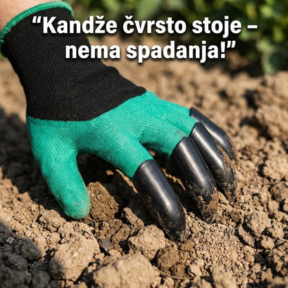 rukavice sa kandžama za baštu — detalj 3