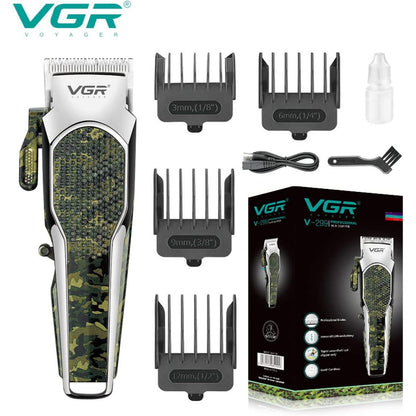 mašinica za šišanje VGR V-299 u sivo-maskirnoj boji sa četiri češlja