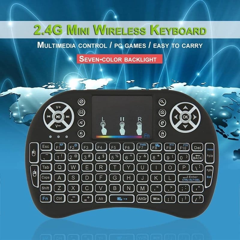 bežična mini tastatura sa RGB osvetljenjem — pregled