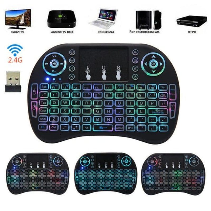 bežična mini tastatura sa RGB osvetljenjem — detalj 2