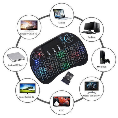 bežična mini tastatura sa RGB osvetljenjem — detalj 5