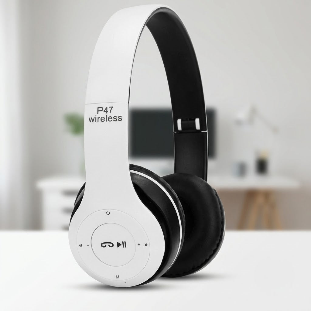 bežične bluetooth slušalice P47 — preklopne naglavne slušalice sa komandama na školjci