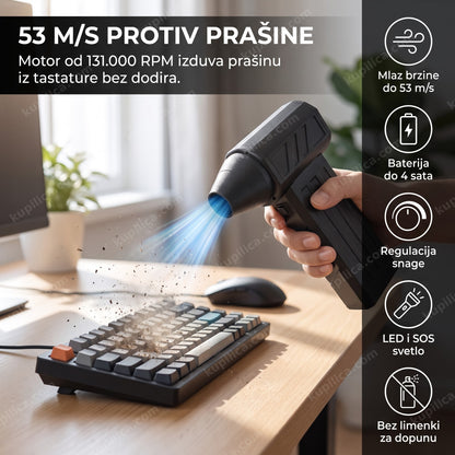 bežični duvač vazduha za elektroniku izduvava prašinu sa tastature, benefiti proizvoda