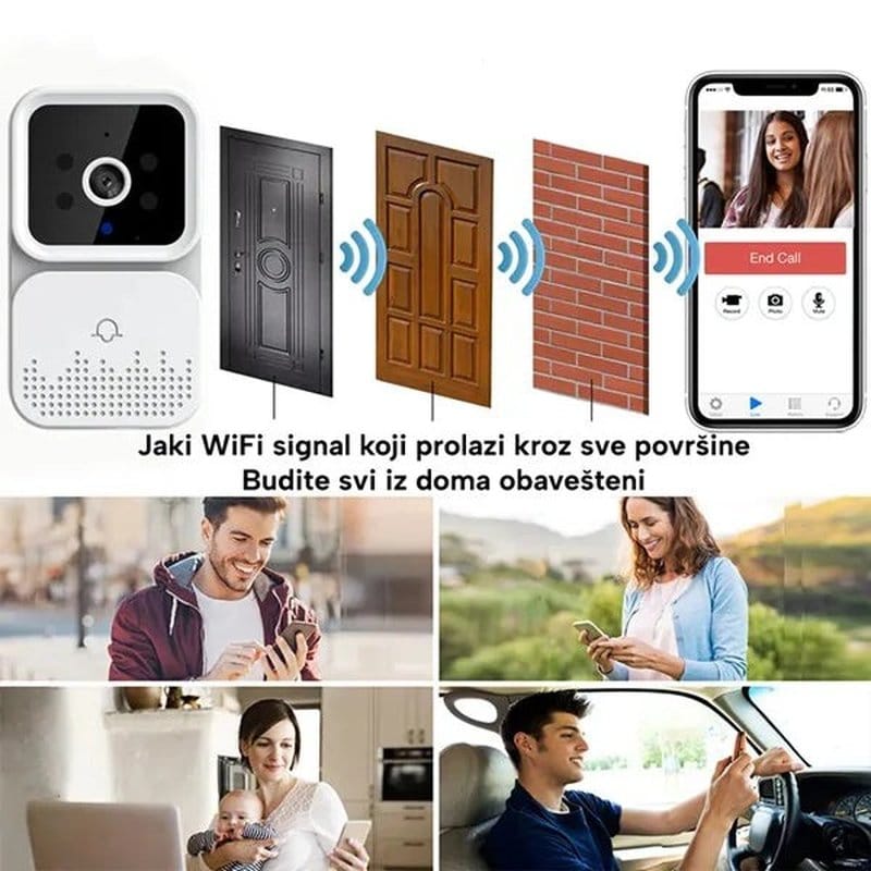 bežično zvono sa kamerom za vrata — detalj 3