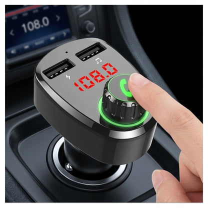FM transmiter G13 — crni Bluetooth transmiter sa ekranom i dva USB porta