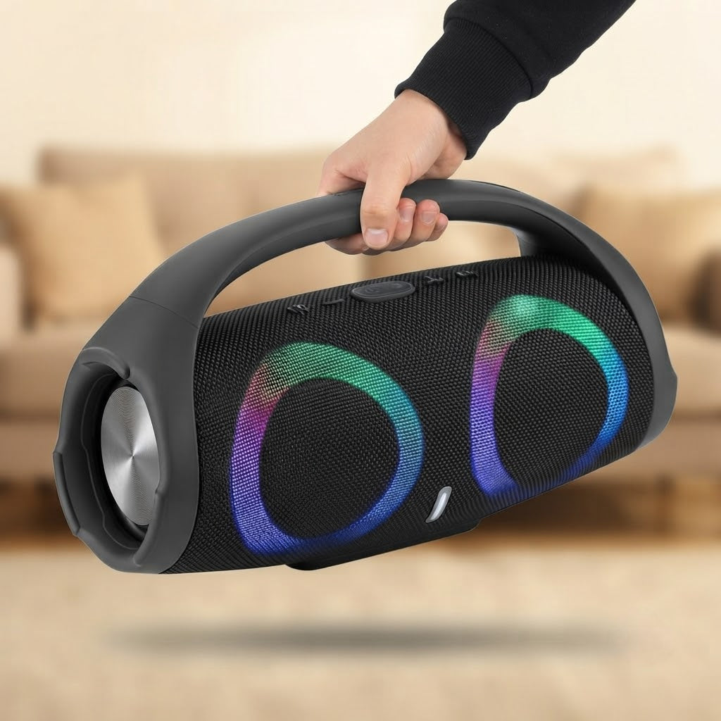 bluetooth zvučnik Boonbox 2 — prenosivi boombox sa ručkom, prednja strana