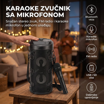 bluetooth zvučnik sa mikrofonom 40cm na kućnoj žurci, benefiti proizvoda