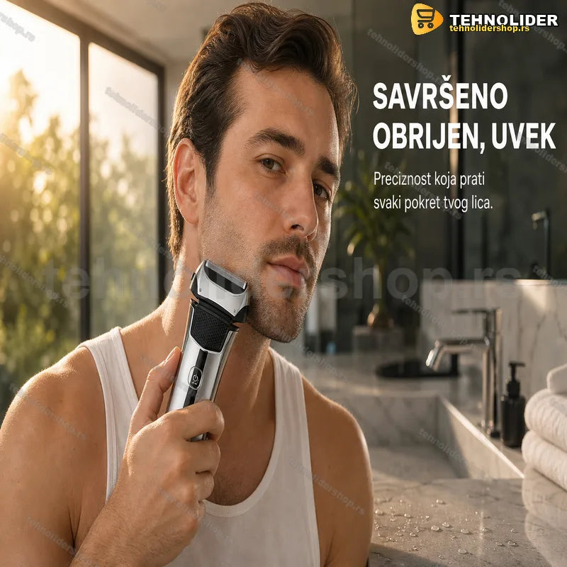 Brijač DSP 60132 sa plutajućim glavama i LED ekranom za bateriju