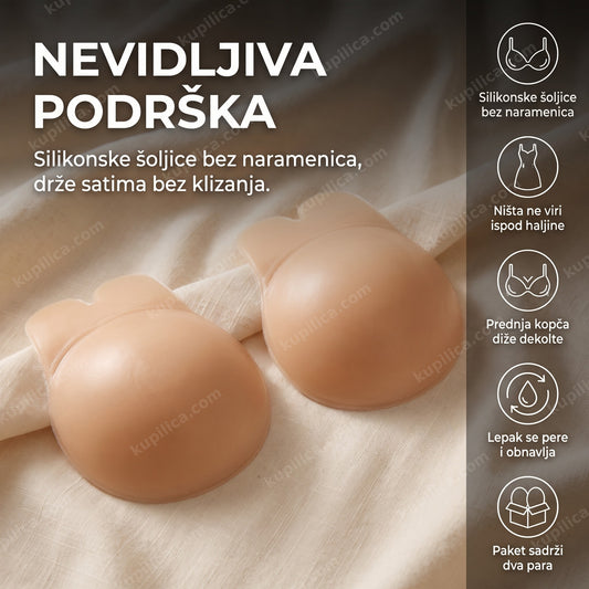 brushalter bez naramenica na neutralnoj pozadini, prikaz benefiti proizvoda