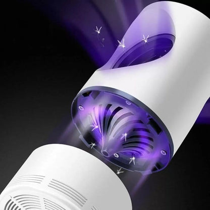 komarci privučeni ljubičastim UV svetlom lampe protiv komaraca