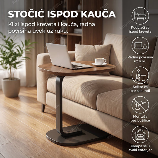 c stočić za krevet i kauč uz kauč sa laptopom i kafom, benefiti proizvoda