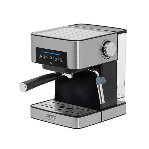espresso aparat Camry CR4410 — prednja strana sa držačem filtera i kontrolnom tablom