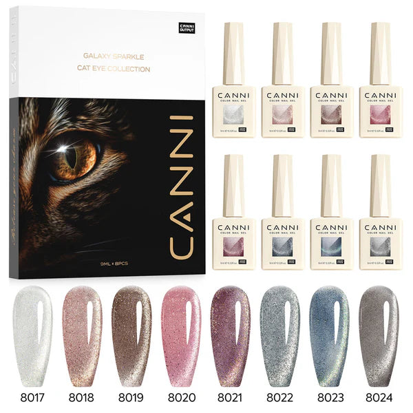 Canni cat eye gel lak set — pregled