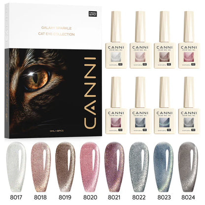 Canni cat eye gel lak set — pregled