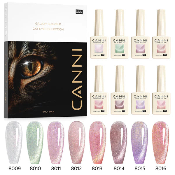 Canni cat eye gel lak set — pregled