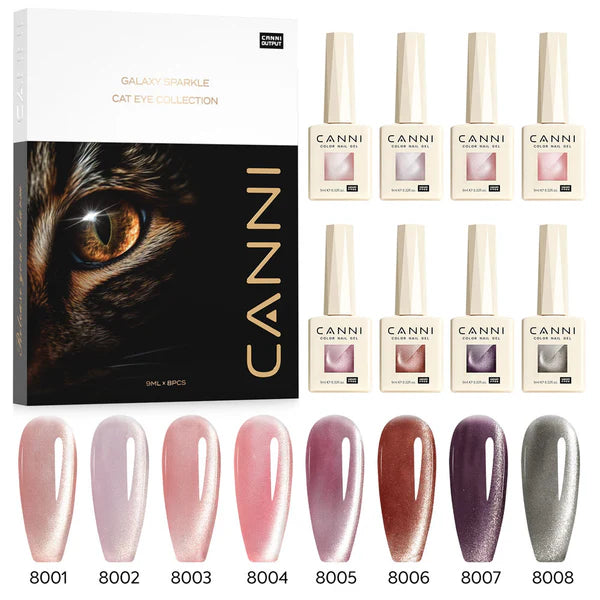 Canni cat eye gel lak set — pregled