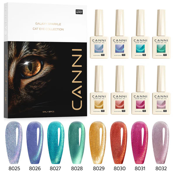 Canni Cat Eye gel lakovi Galaxy Gaze — pregled