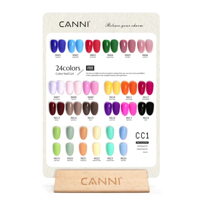 Nanošenje CANNI CC1 gel laka na nokat pod UV lampom