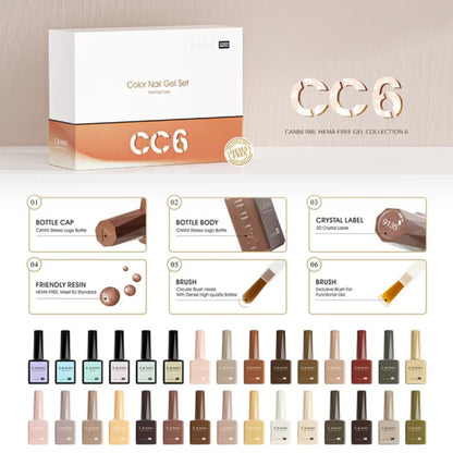 CANNI CC6 gel lakovi set — pakovanje od 30 bočica
