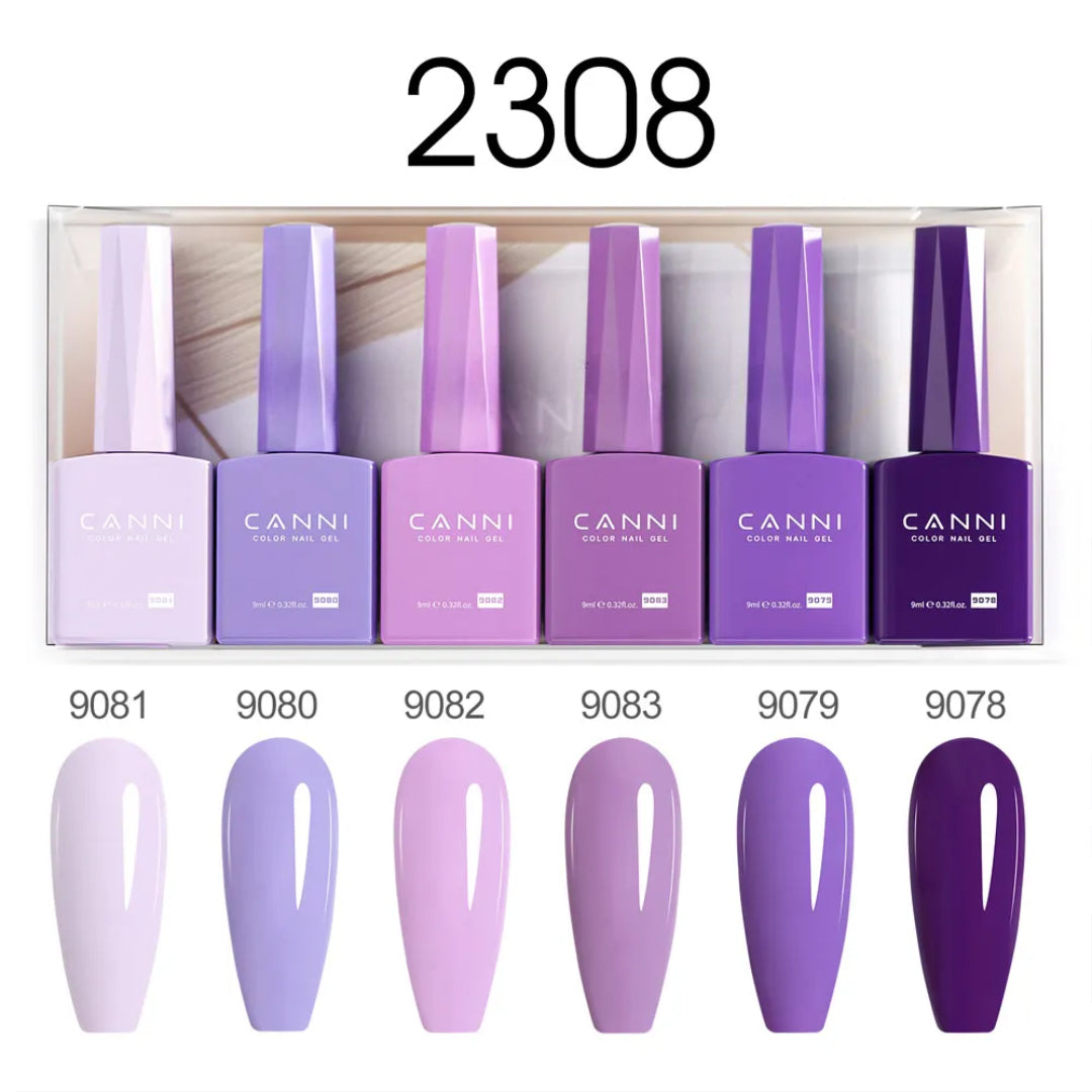 CANNI gel lak set 2308 — pregled