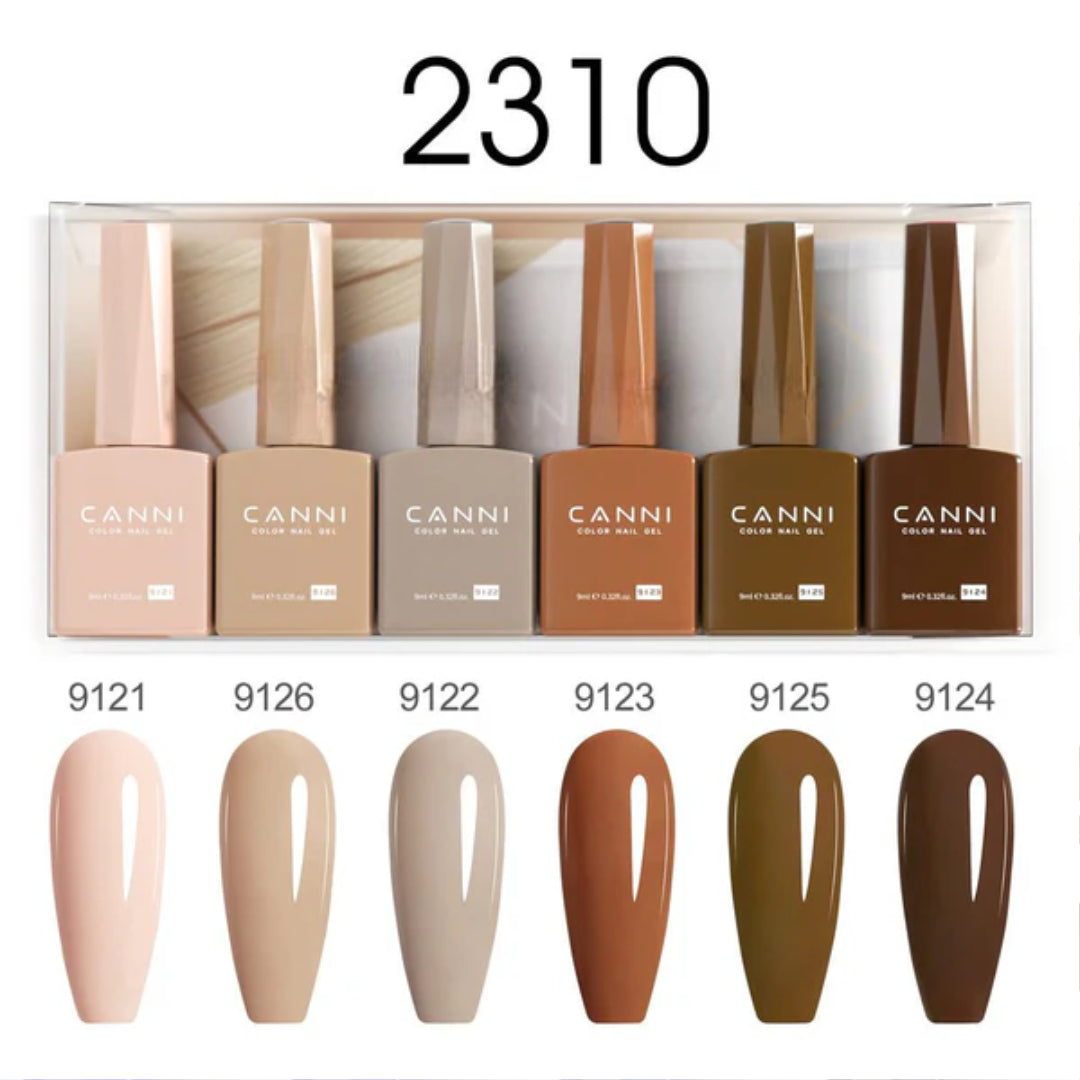 CANNI gel lak set 2310 — pregled