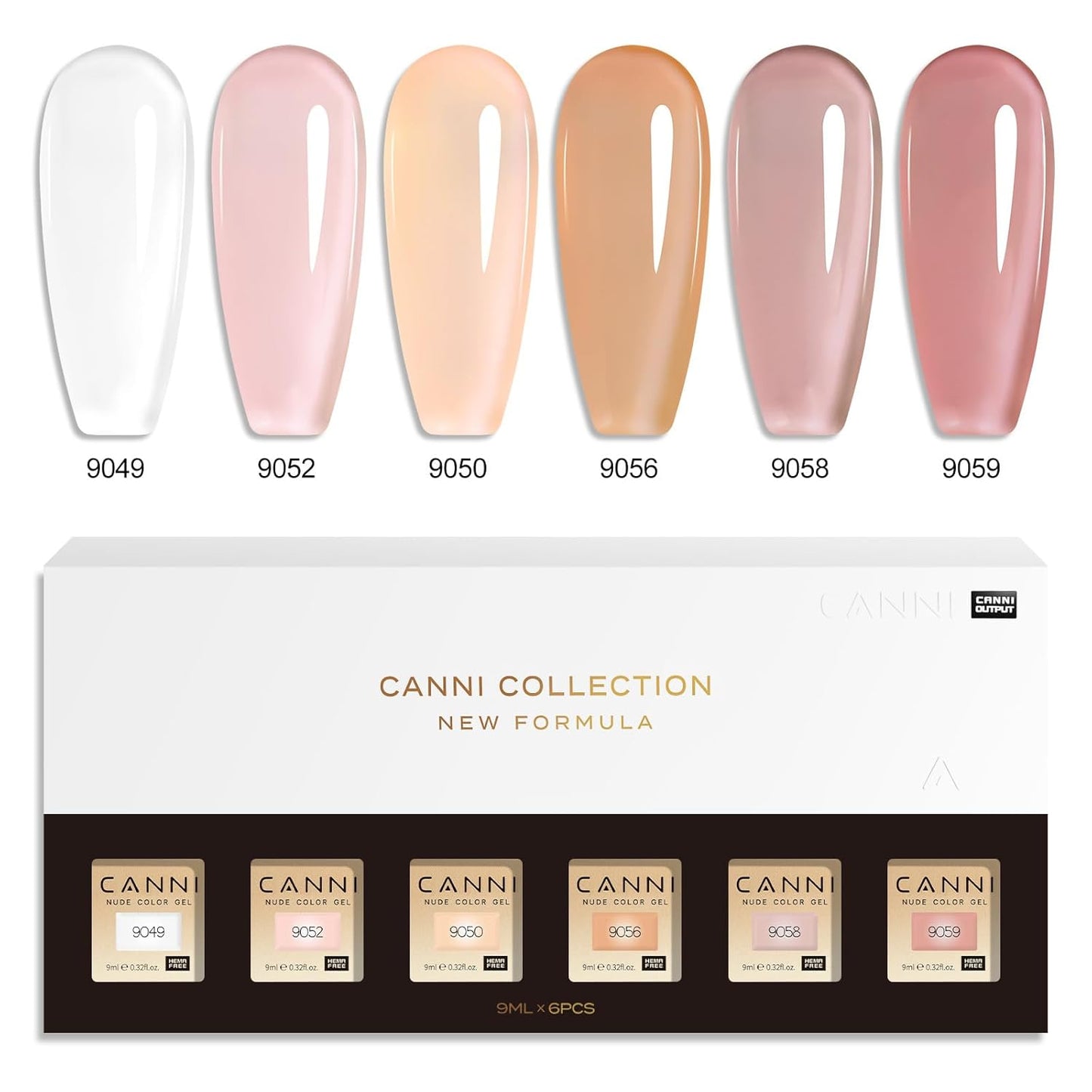 CANNI gel lak set 2324 — pregled