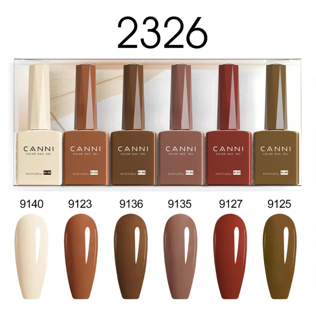CANNI gel lak set 2326 — pregled