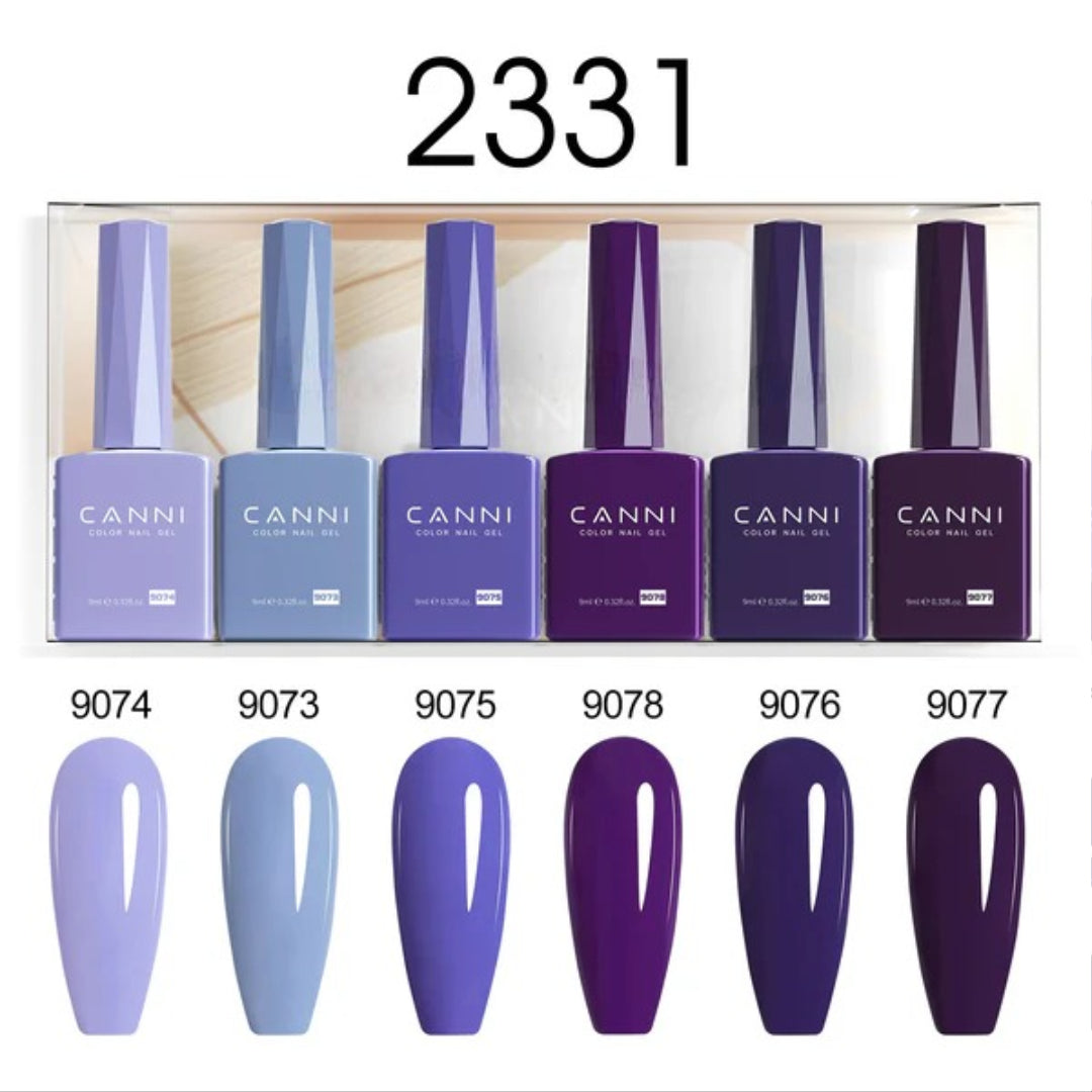 CANNI gel lak set 2331 — pregled