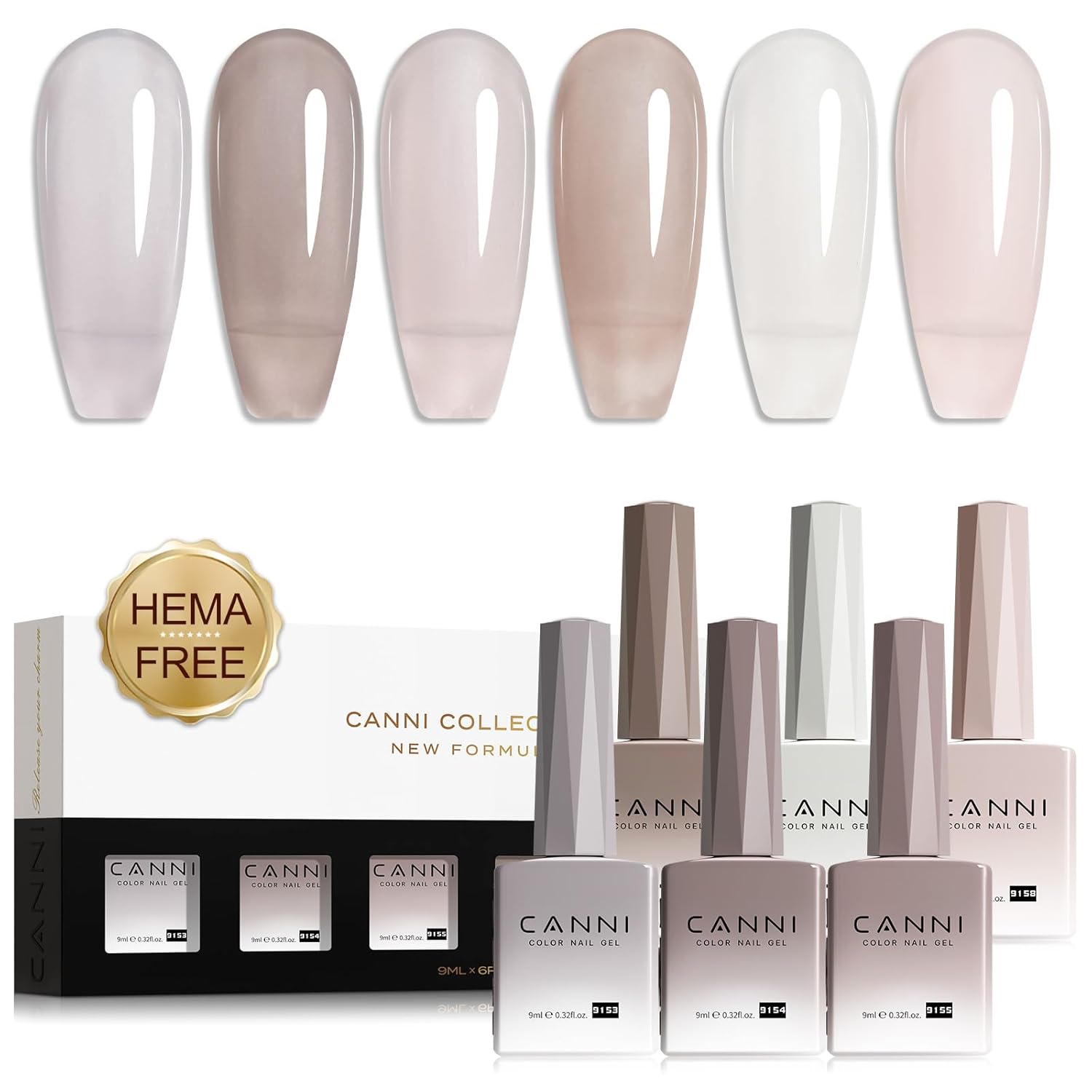CANNI gel lak set 2343 — pregled