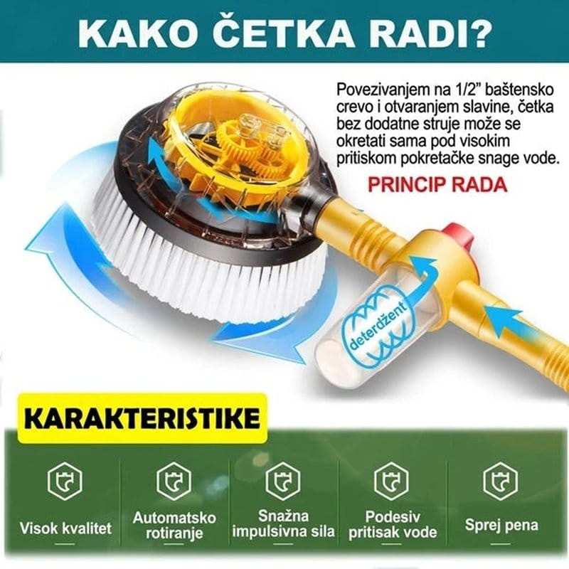 četka za pranje auta sa rotacijom — detalj 4
