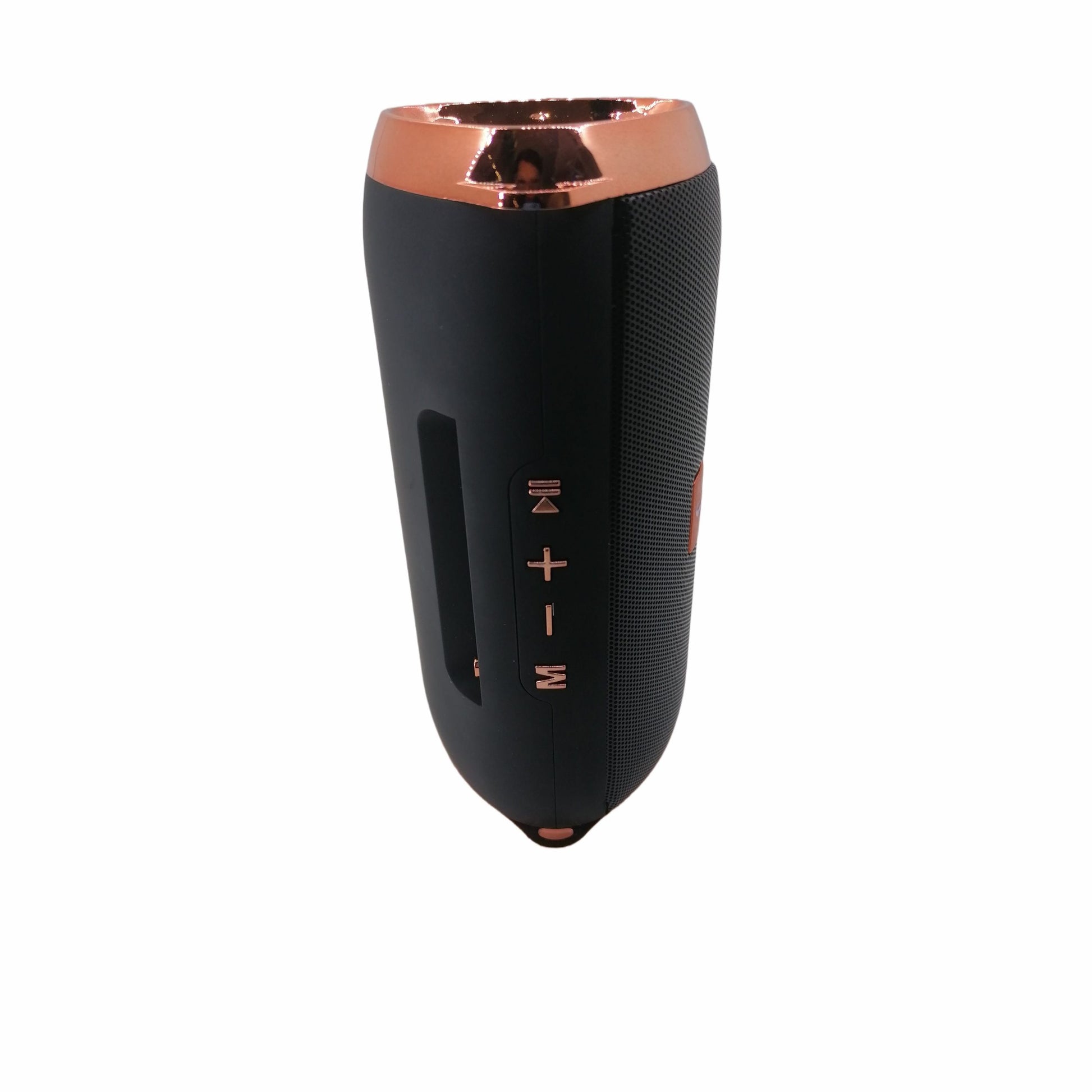 Charge Mini ET-801 sa strane — TF slot, AUX ulaz i dugmad