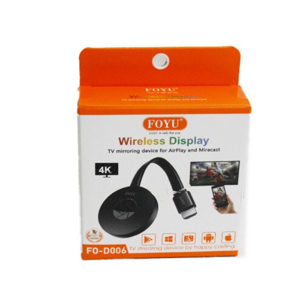 Chromecast HDMI adapter FO-D006 — FOYU Wireless Display prijemnik u originalnoj kutiji