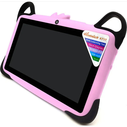 dečiji tablet K-717 roze iskošen sa nalepnicom specifikacija Android 5.0