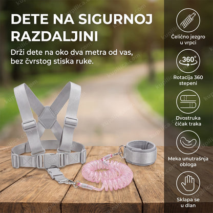 dečji sigurnosni povodac za zglob sa elastičnim kaišem na stolu, benefiti proizvoda