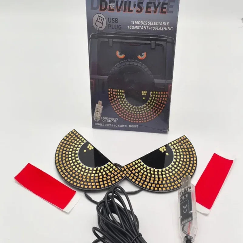 kutija Devil's Eye LED svetla za vetrobransko staklo sa dva panela i lepljivim trakama