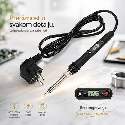 LCD displej digitalne lemilice sa prikazom podešene temperature