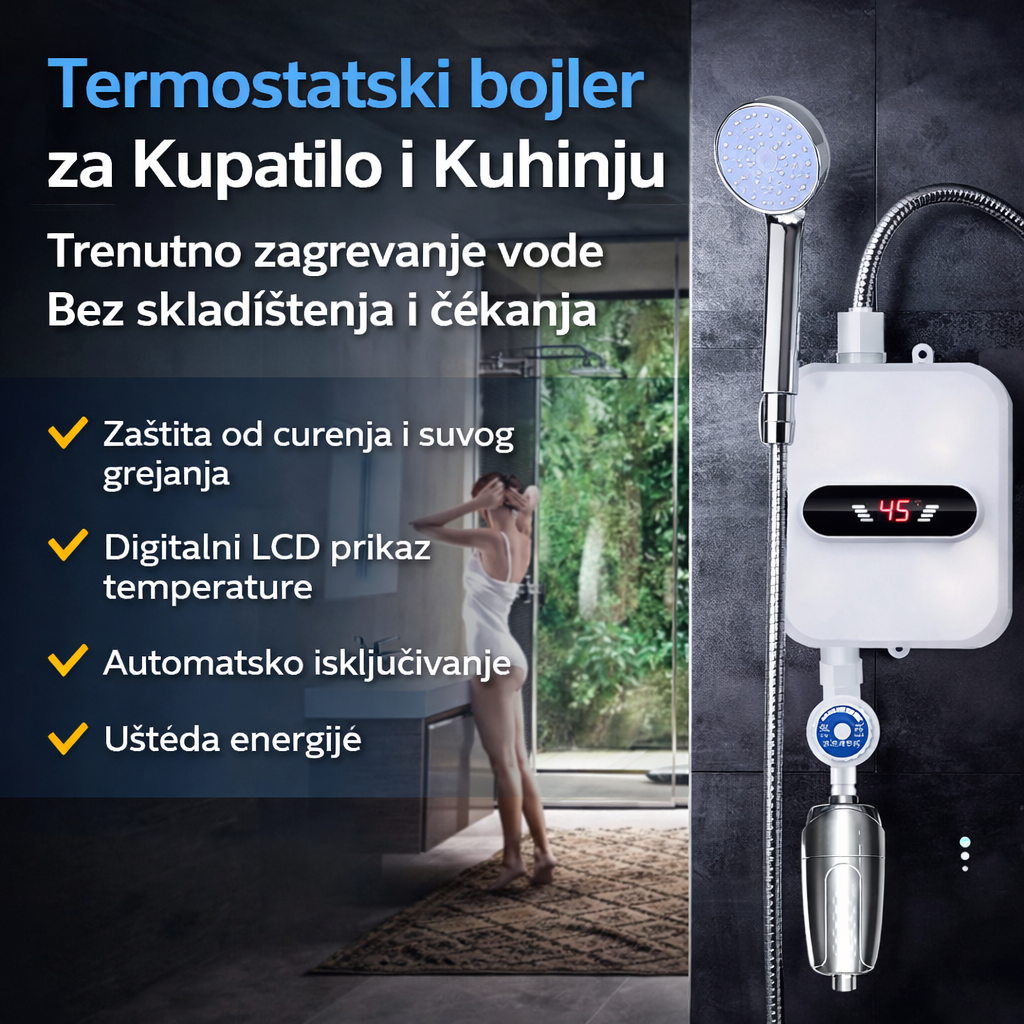 LCD ekran sa temperaturom